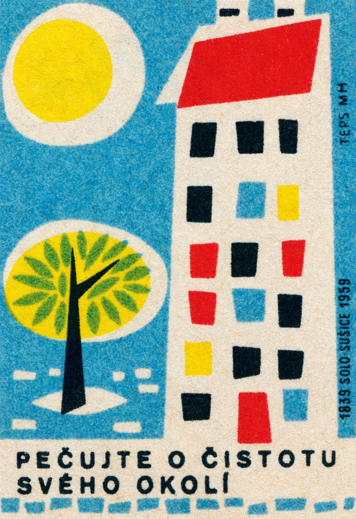 A 1959 Czech matchbox label in Jane McDevitt’s collection