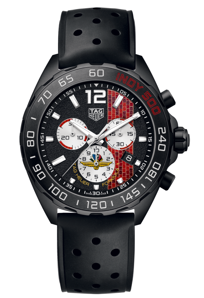 Tag Heuer limited-edition Formula 1 x Indy 500 watch, £1,750, tagheuer.com