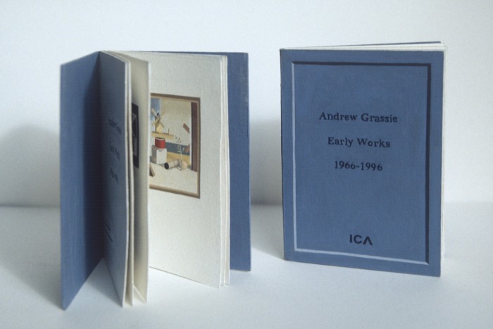 Hand-painted catalogue, 2000, by Andrew Grassie