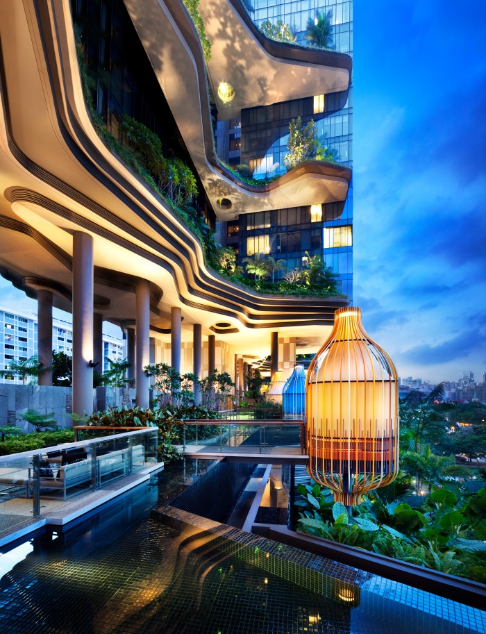 The ParkRoyal Collection Pickering boasts 15,000sq m of vertical gardens and terraces