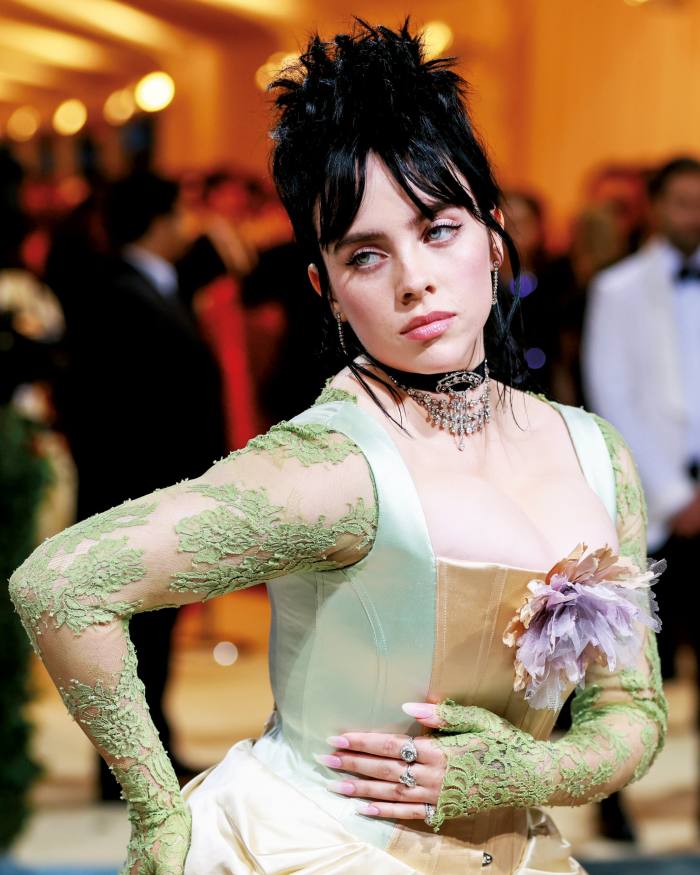 NEW YORK, NEW YORK - MAY 02: Billie Eilish attends The 2022 Met Gala Celebrating “In America: An Anthology of Fashion” at The Metropolitan Museum of Art on May 02, 2022 in New York City. (Photo by Theo Wargo/WireImage)
