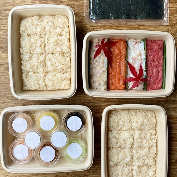 You can start to learn the art of hand-rolling sushi with Dinings SW3’s kit