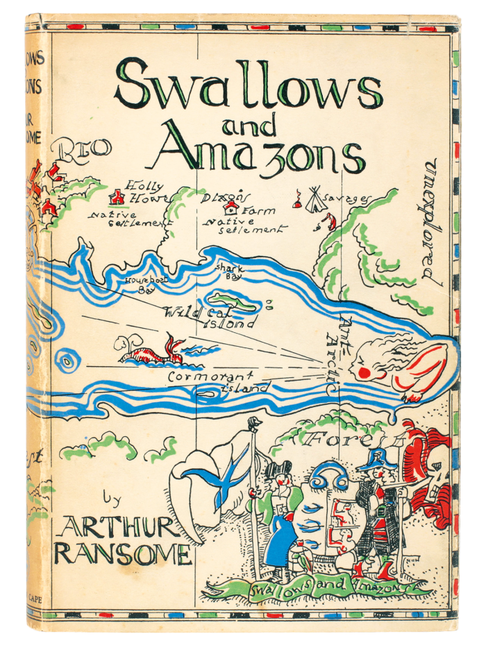 A rare 1930 edition of Swallows and Amazons by Arthur Ransome, £18,500, Jonkers Rare Books