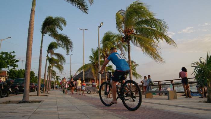 Cycle lane in Fortaleza, Brazil