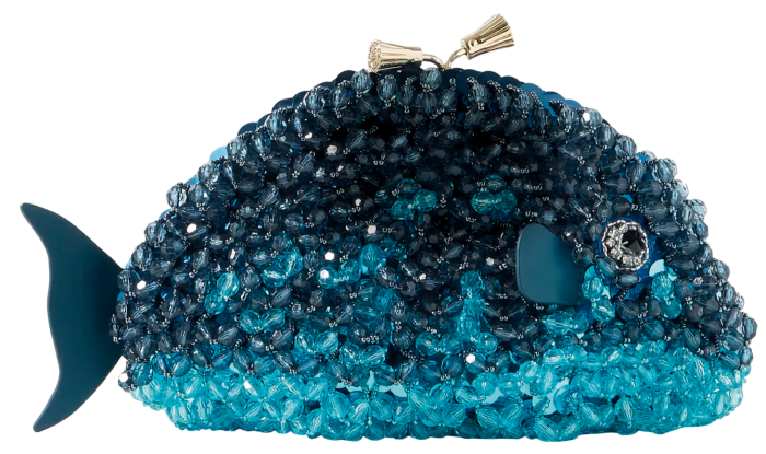 Anya Hindmarch resin bead Maud Fish clutch, £495, net-a-porter.com