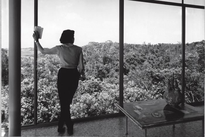 Lina Bo Bardi in her Concrete and Glass House
