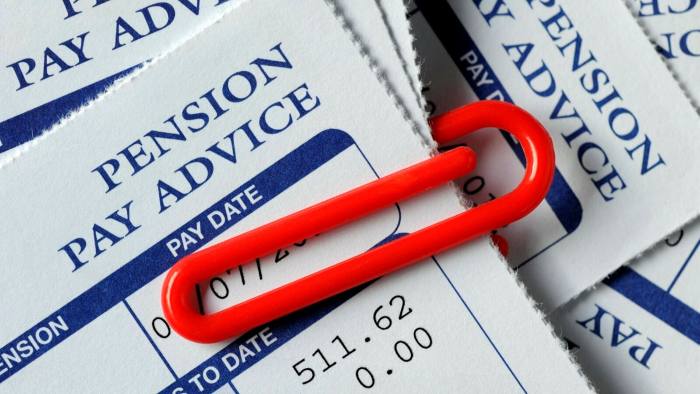 Company pay and pension advice slips 
