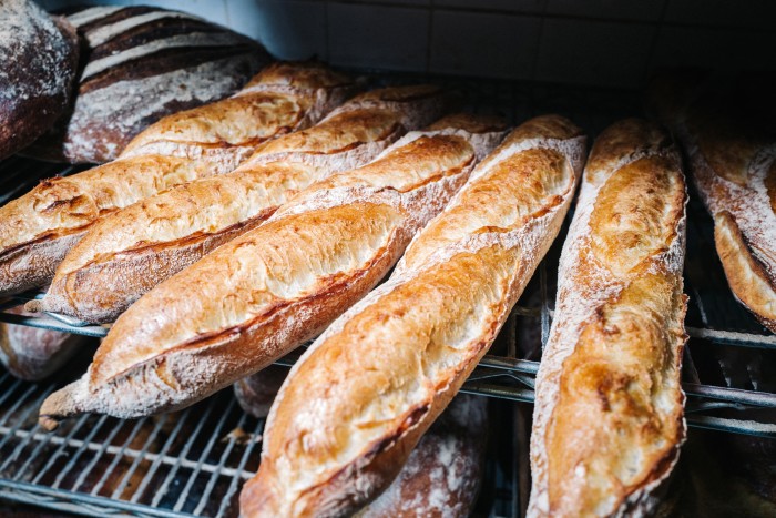Fresh baguettes from Baltic Bakehouse