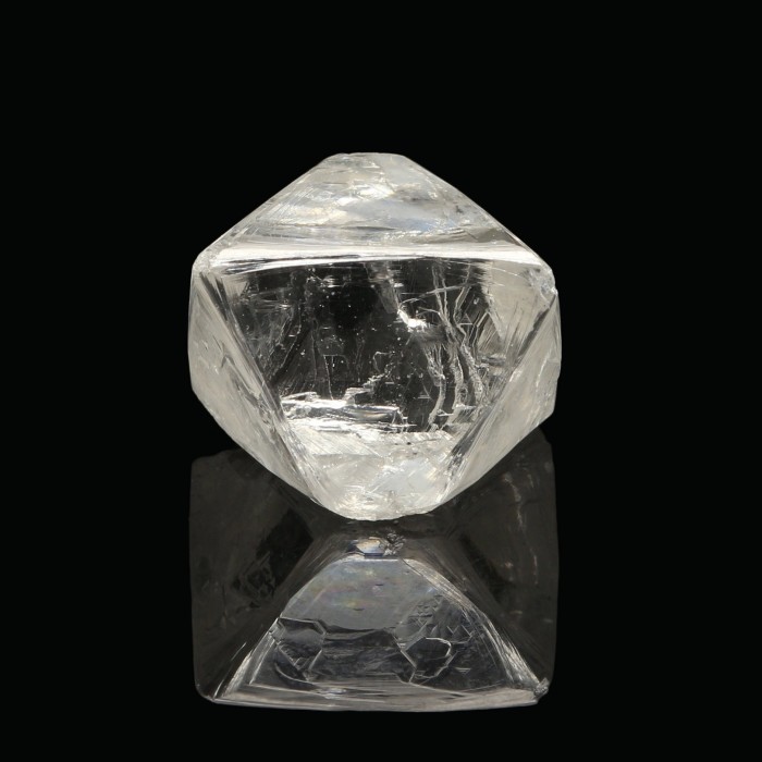 A 25.61ct high gem-quality white rough diamond