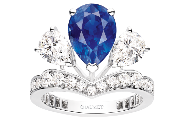 Platinum, diamond and sapphire Joséphine Valse Impériale ring, POA