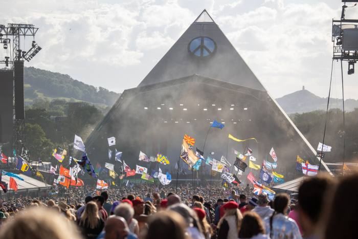 The Pyramid Stage at Glastonbury in 2022