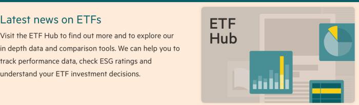 A promo image for ETF Hub 