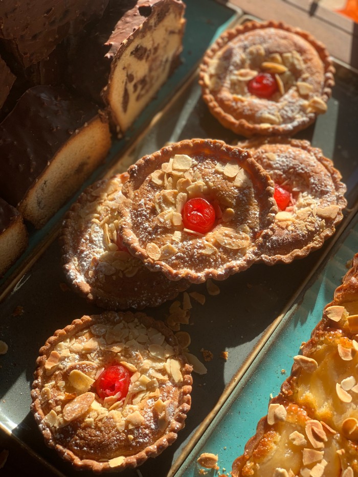 La Chouquette’s cherry Bakewell tarts