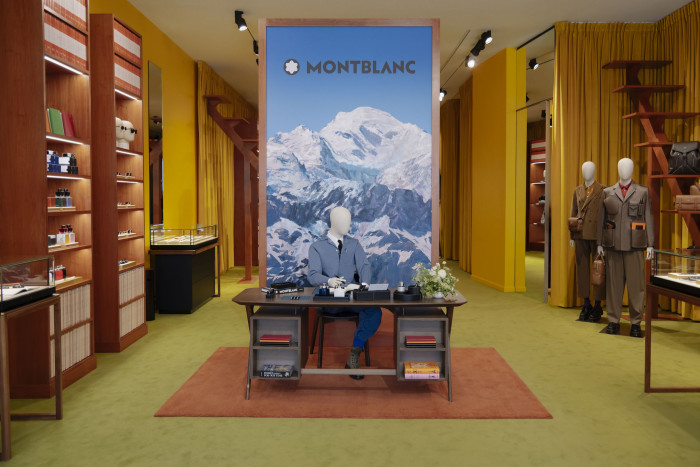 Inside the Montblanc chalet on Rodeo Drive, Los Angeles 
