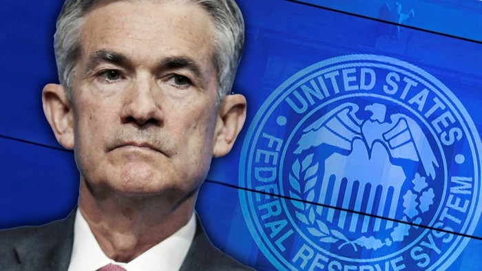 FT montage of Federal Reserve and its chair Jay Powell