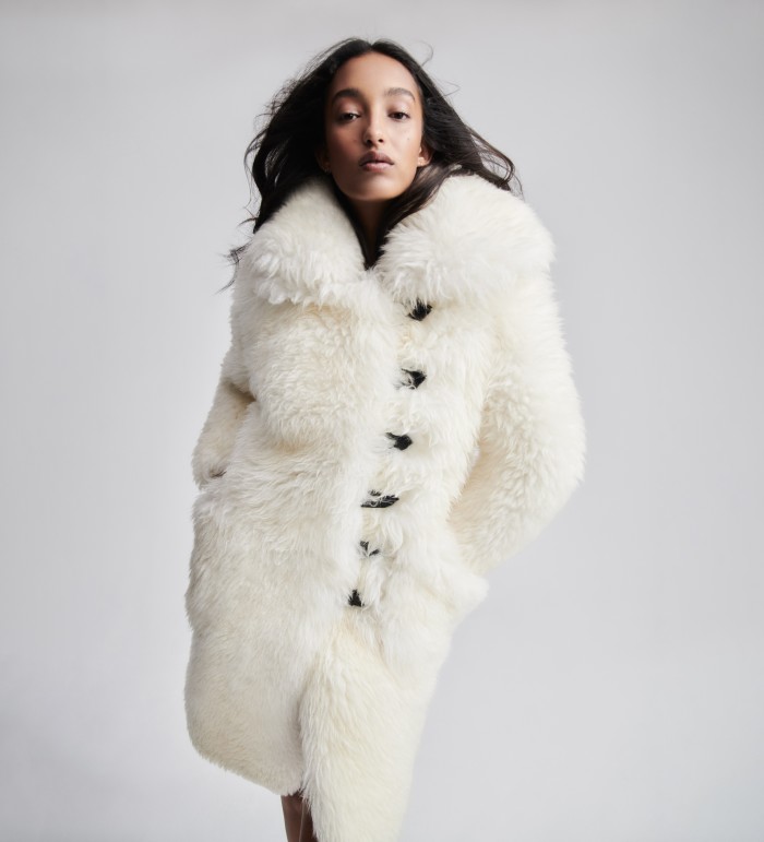 Mona Tougaard wears Louis Vuitton FW15 shearling coat