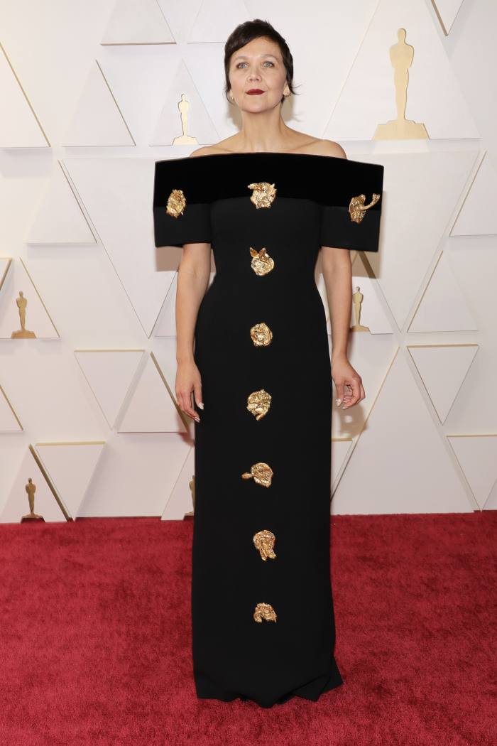 Maggie Gyllenhaal at the 2022 Oscars in March 