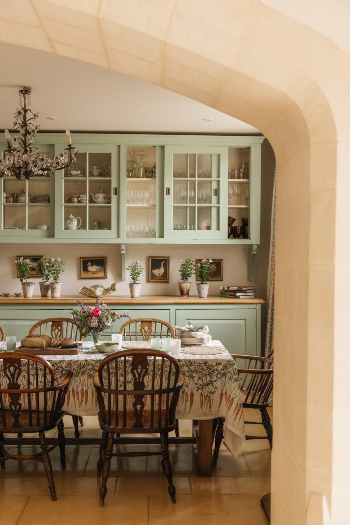The family kitchen at Southrop Manor