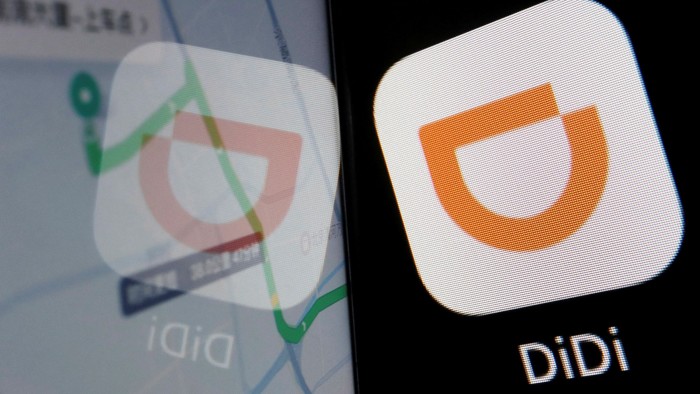 The app logo of Chinese ride-hailing giant Didi Chuxing