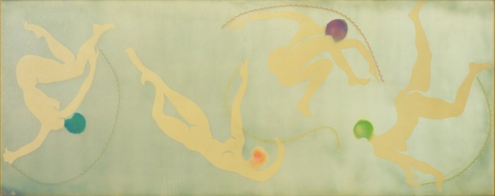 Axell’s La Grande Sortie dans l’Espace (1967) – a 1.2m x 3m piece in canvas, Clartex and spray paint