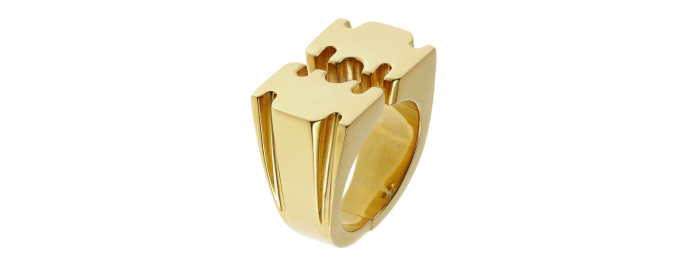 Gold Taper Razor ring, £5,950