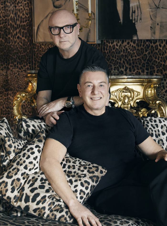 Domenico Dolce and Stefano Gabbana at the brand’s Milan headquarters