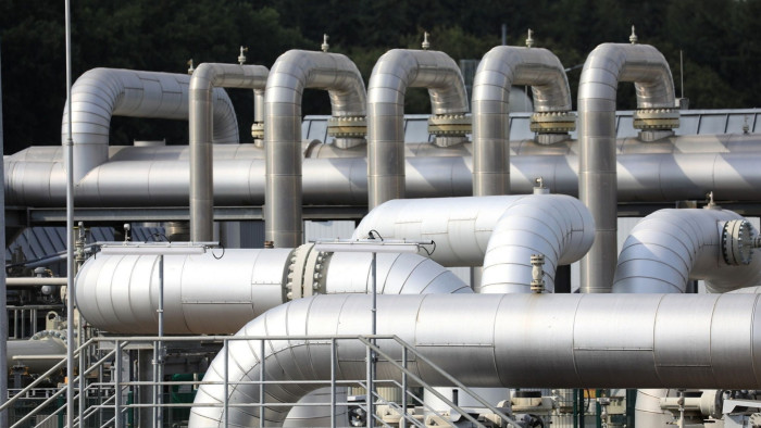 Pipework at the natural gas storage facility operated by Astora GmbH & Co KG