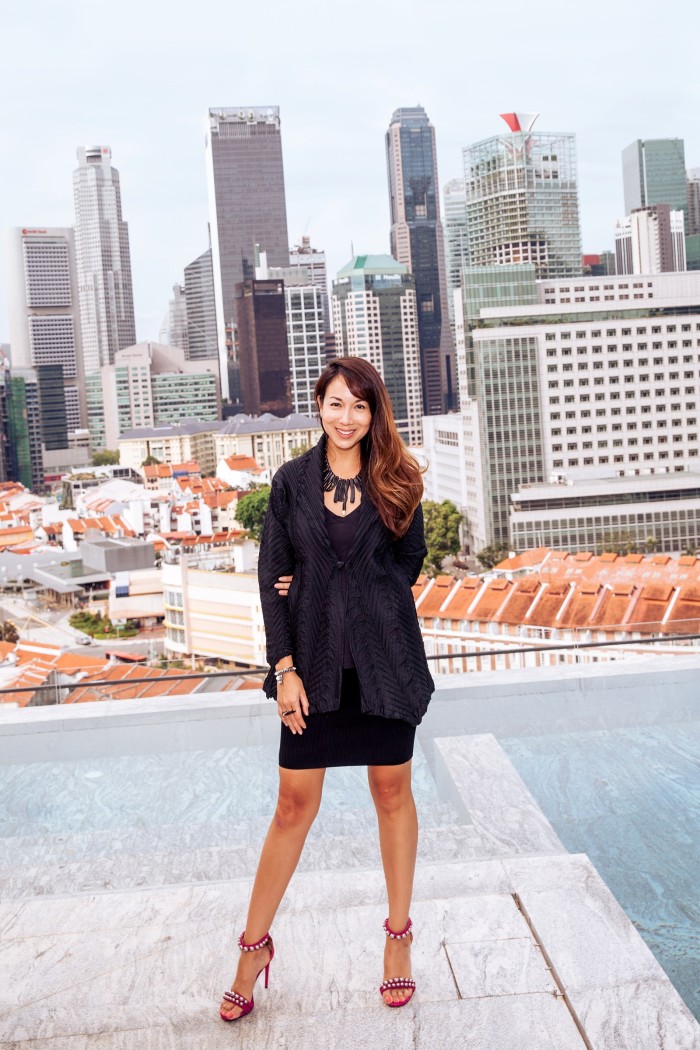 Talenia Phua Gajardo, founder of The Artling, on the roof of The Mondrian
