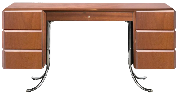 Poul Henningsen mahogany and chrome desk, £10,330