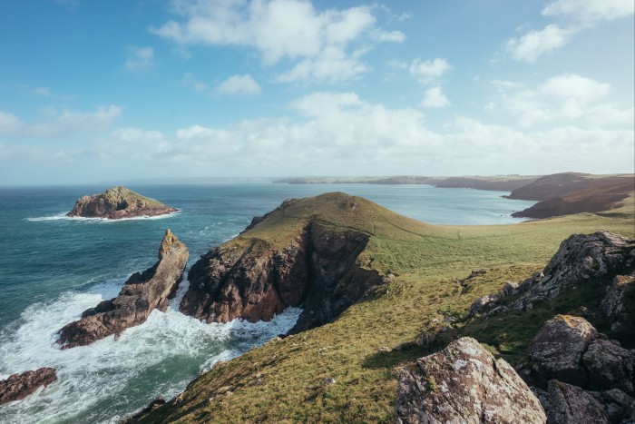 The Rumps headland on the north Cornish coast