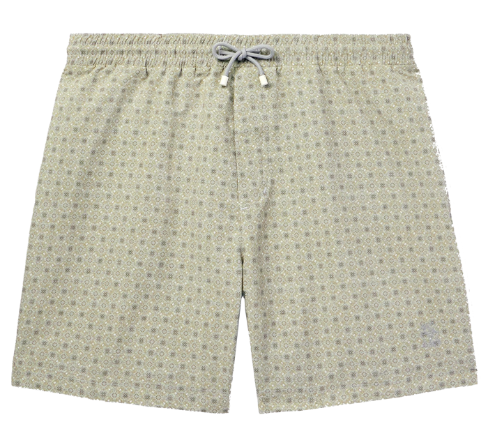Beige patterned shorts