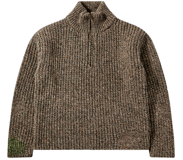 Maison Margiela wool and alpaca Mended Zip sweater, £1,490, doverstreetmarket.com