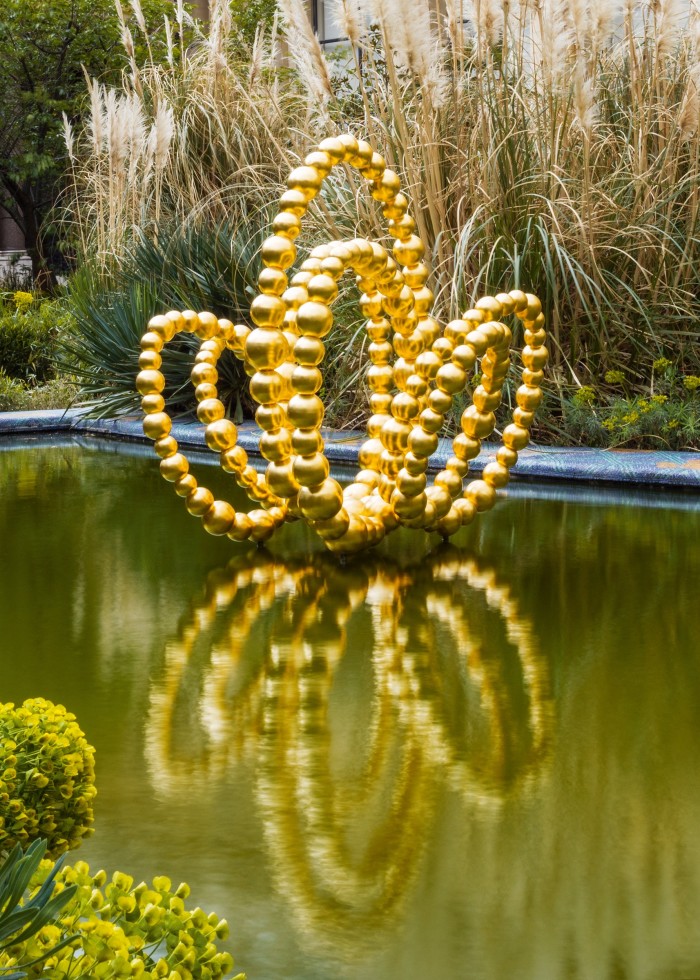 Gold Lotus, 2019, by Jean-Michel Othoniel