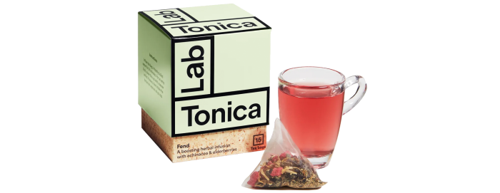 Lab Tonica x Mind Foundation Fend Immune-Boosting tea, £7. All profits go to Mind