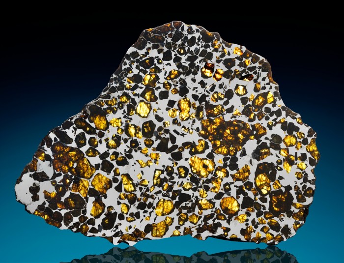 A pallasite meteorite from inside the asteroid belt is expected to reach $10,000-$15,000 at Christie’s online-only auction