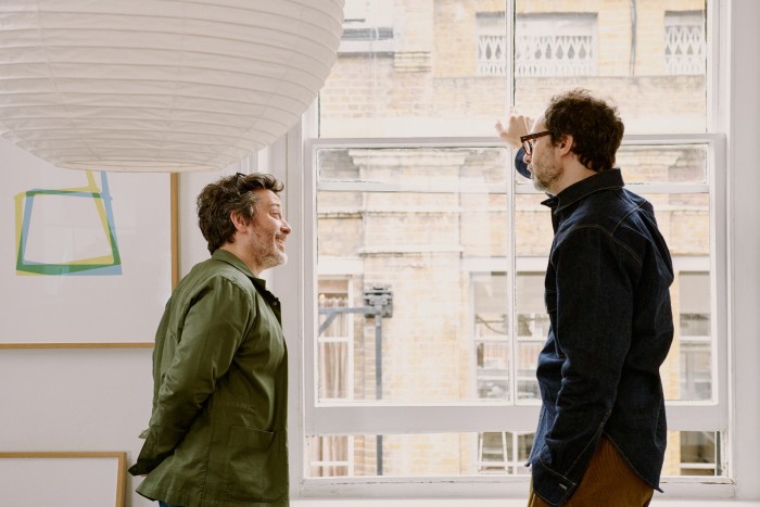 Jay Osgerby (left) and Edward Barber (left) in their east London studio
