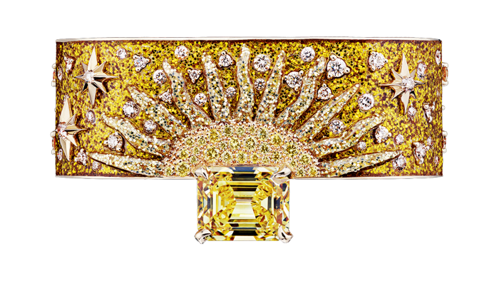 Dior gold, diamond and lacquer Les Jardins de La Couture ring, POA