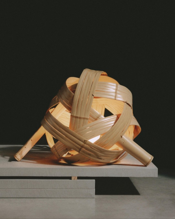 Loewe’s Puzzle and Hammock bags as reimagined by bamboo artist Hafu Matsumoto