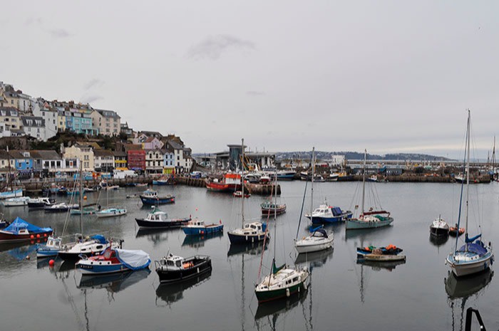 The harbour in Brixham, a fishing town in Devon, southwest England, in March 2018. The industry accounts for 0.1 per cent of the UK economy, yet the word ‘fish’ appears 368 times in the new agreement, compared to 90 for financial services