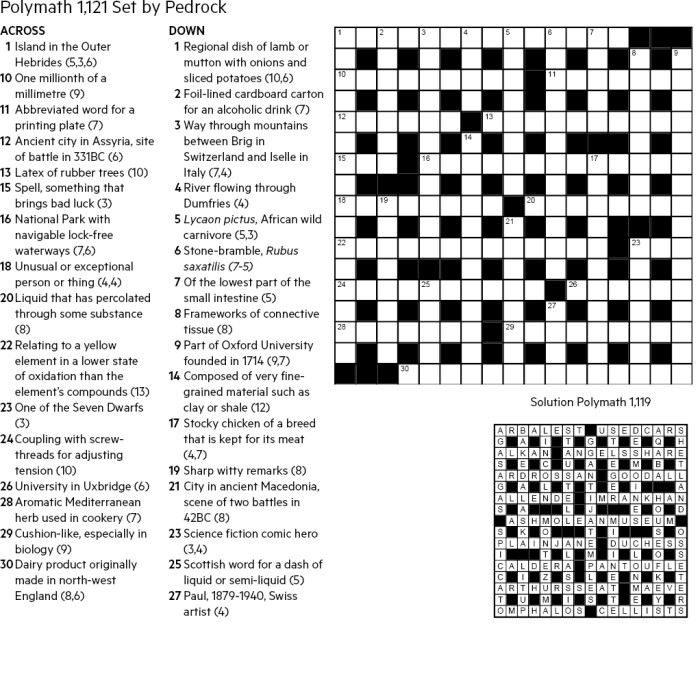 FT Crossword: Polymath number 1121