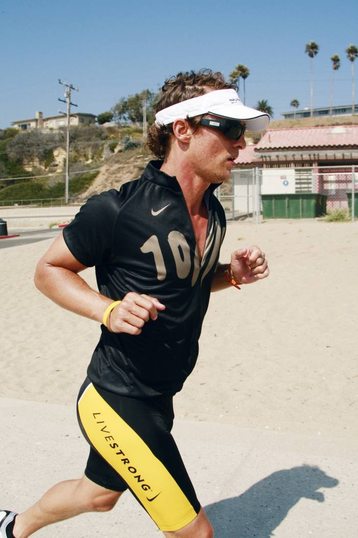 Matthew McConaughey in training for a triathlon