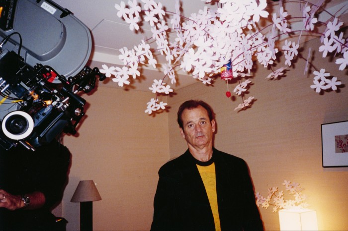 Bill Murray on the set of Lost in Translation