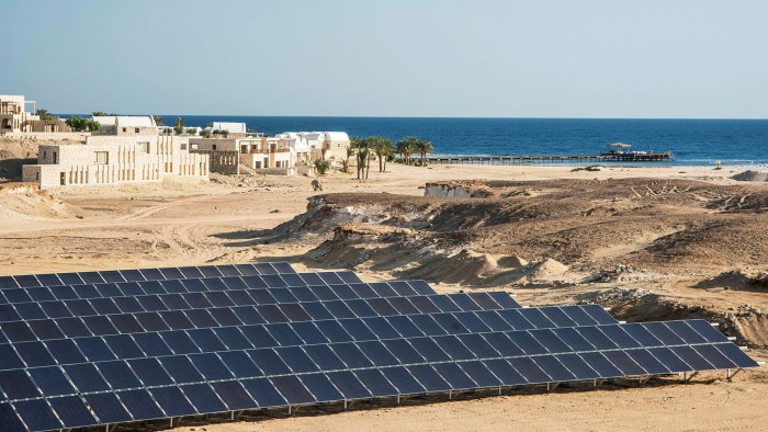 A KarmSolar array at the Red Sea resort of Marsa Shagra