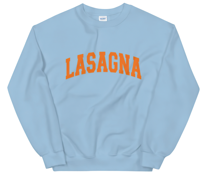 Novel Mart Lasagna sweatshirt, £45