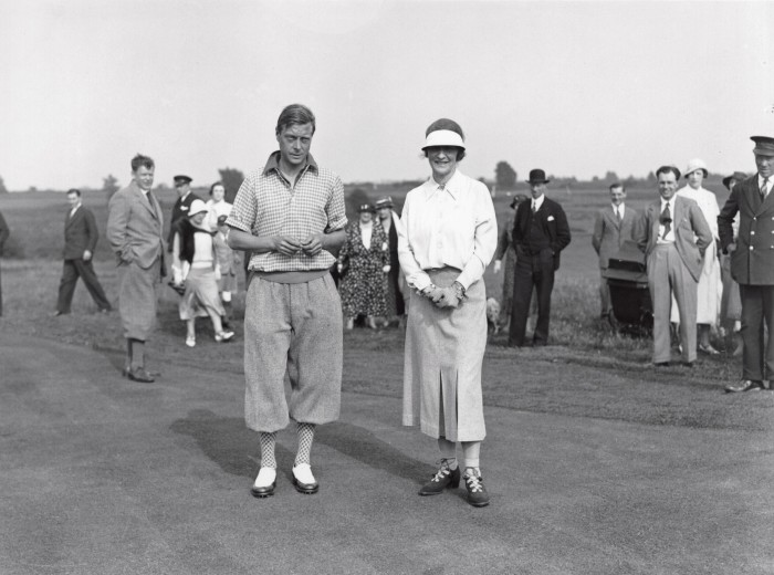 Edward VIII (then Prince of Wales) on a Surrey golf course in 1933