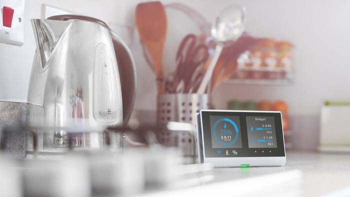 Smart meter in the kitchen of a home