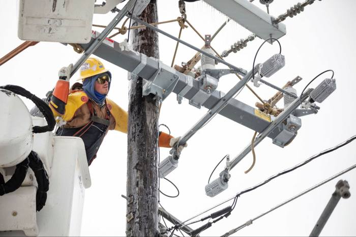 . . . when blizzards damaged power lines and triggered long blackouts