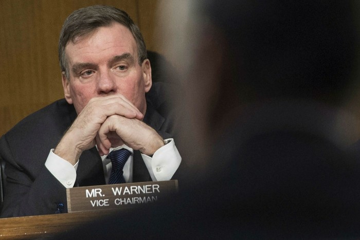 Mark Warner of the US Senate intelligence committee says Beijing is intending to control digital infrastructure and, as it does so, to impose principles that are antithetical to US values