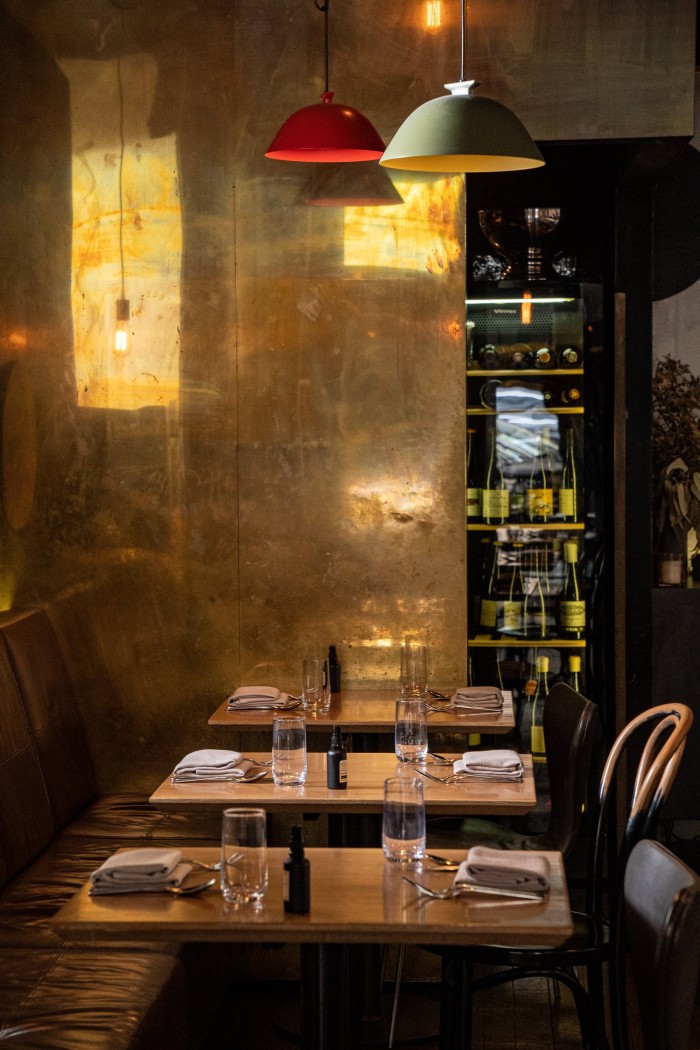 Yellow restaurant and wine bar in Sydney
