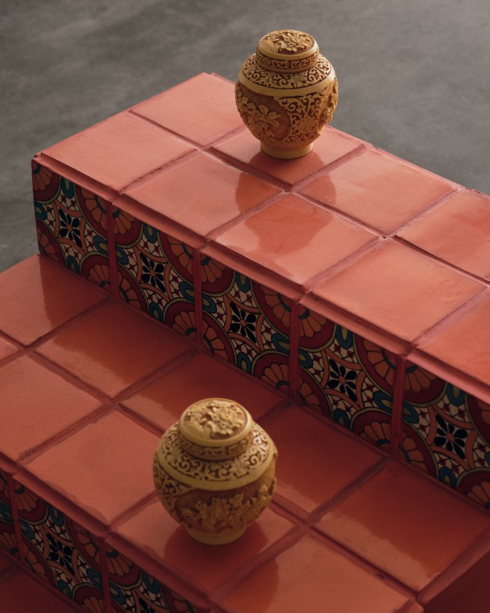 Ceramics by Kour Pour informed by Islamic and Spanish colonial designs